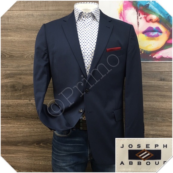 JOSEPH ABBOUD Mens Blazer Sport Coat Casual Jacket Size 44R Essential‎ Wool Suit